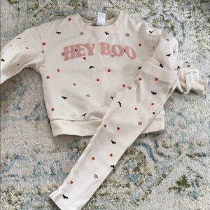 Carter's Cream and Pink Outfit Set